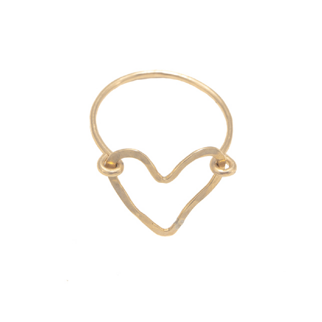 Lucy Open Heart Ring